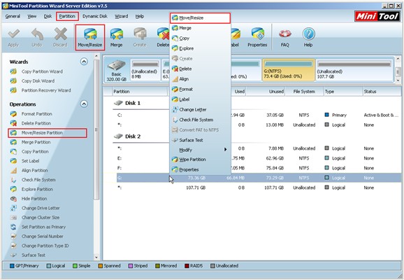 partition magic 8.0 server 2003