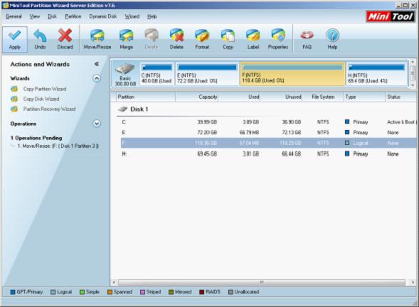 volume manager windows 2003 server