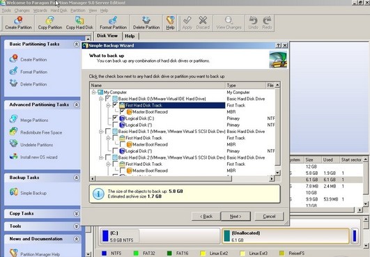 paragon partition manager 2009