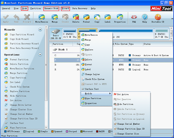 mini tool partition manager