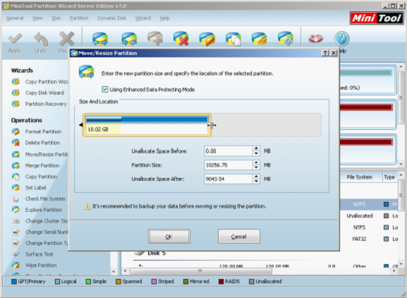 windows partition resize