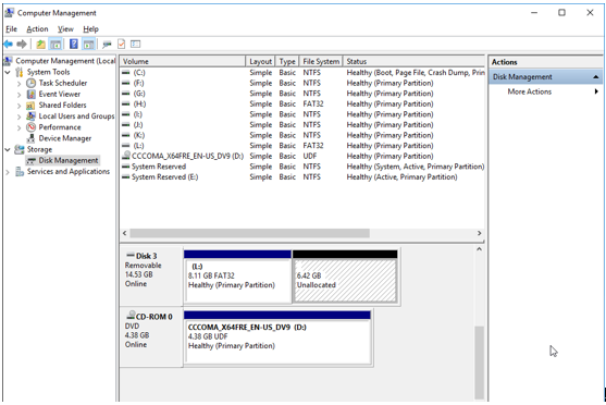 lost partition shows unallocated