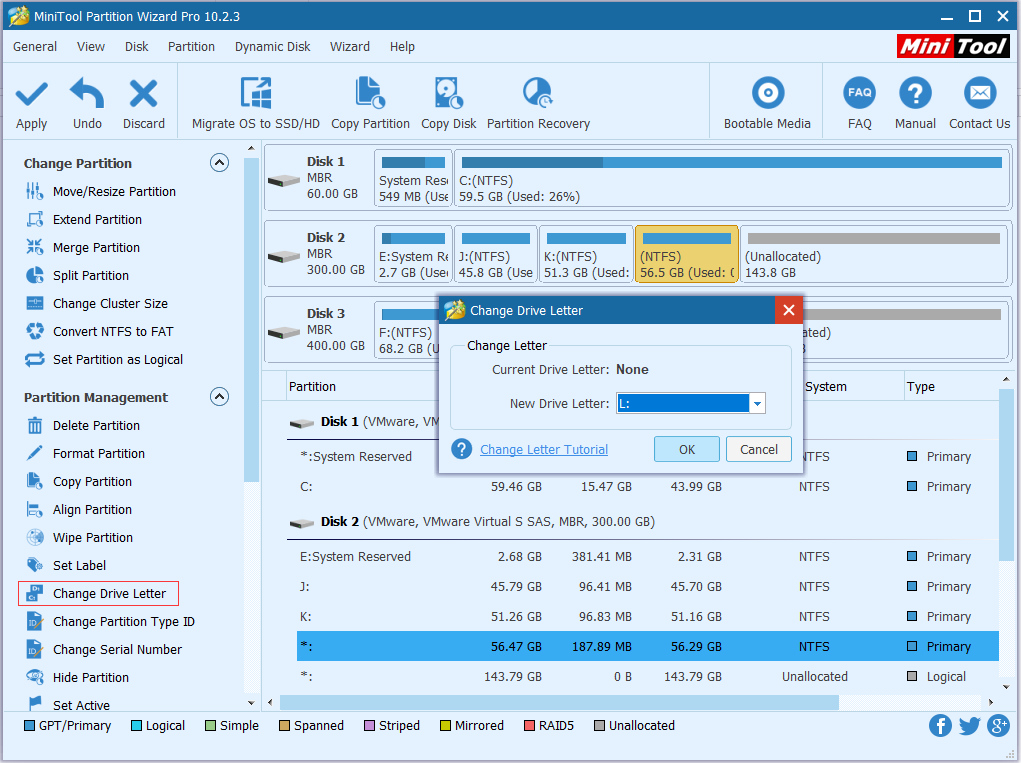 assign a drive letter for the recovered hard drive